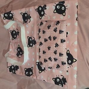 Hello Kitty's Cute Pink Cat, Chococat, Tote Bag and Matching Zippered Po…